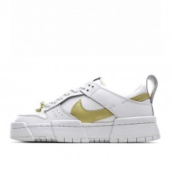 Nike  Wmns Dunk Low Disrupt 'White Metallic Gold'
    DD9676 100